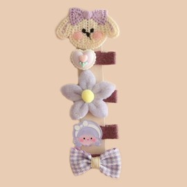 Baby Hair Clips 5PCS 2.5″Cute Baby Girls Clips Alligator Clips for Baby Girls Infants Toddlers (Light Purple)