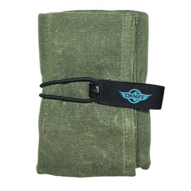 OKNIFE Exploit Mini Tactical EDC Pouch, Multifunctional Flashlight Knife Bag, Tool Roll Display Storage Bag with 6 Slots for Olight Flashlights and Tools (ODG)