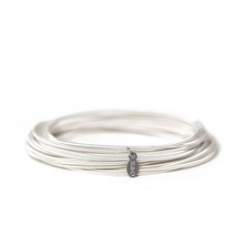 Emerson & Oliver - Sets of 25 Dia Bracelets - Dia Spring Bracelets – Plated, Simple, Inspirational, Boho, Minimalist (Sterling Silver, 6.5")