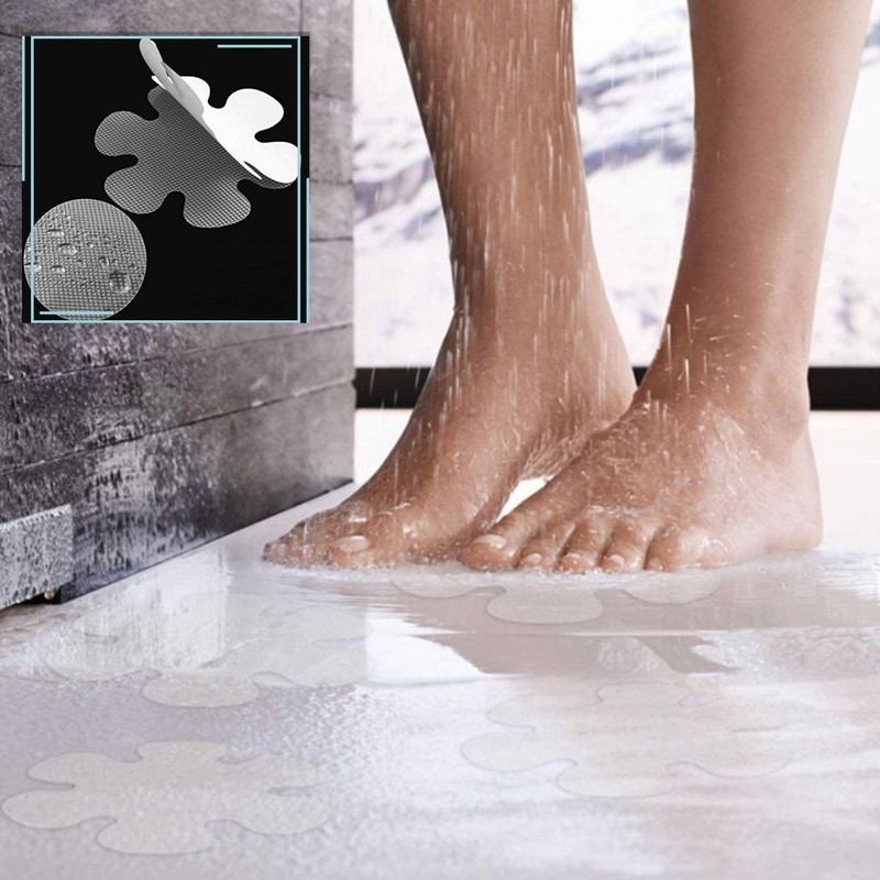 Leiasnow 20 Sheets Bath Sheet Transparent Sealing Bathtub Slip Resistant