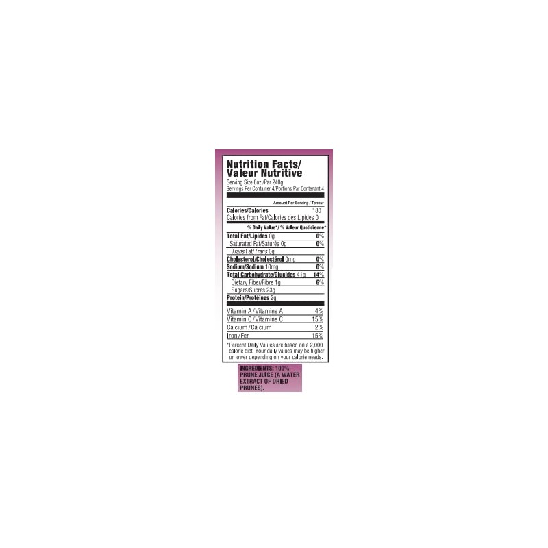 Gefen All Natural Prune Juice 32oz (2 Pack) Not from