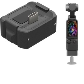 For DJI OSMO POCKET 3 Charging Base Adapter Mount for DJI POCKET 3 Stabilizer Base Bracket with 1/4 Screw, Can be Mounted on Tripod, Selfie Stick and More
