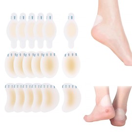15pcs Blister Plasters Invisible Hydrocolloid Gel Blister Bandages,Blister Plasters for Feet,Hydrocolloid plasters,Waterproof Blister Cushion Pads for Guard Skin and Heel Foot Toe(3 Sizes)