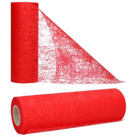 AmaCasa Non-Woven Table Runner with Flower Design 23 cm / 25 m Roll