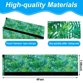 Junkin Pool Handrail Cover Swimming Pool Hand Rail Cover 4 Feet Railing Blue Slip Resistant Rail Grip for Swimming Hand Railing (Monstera)