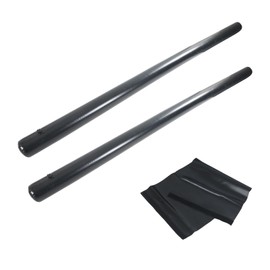 Kuabiz 2 Pcs PVC Flood Barriers for Home with 1 Connecting Bands 12ft x 7inch Water Barriers Flood Sandbag Alternative Lightweight Water Diversion Tubes for Flooding Rain Protection Door Garage