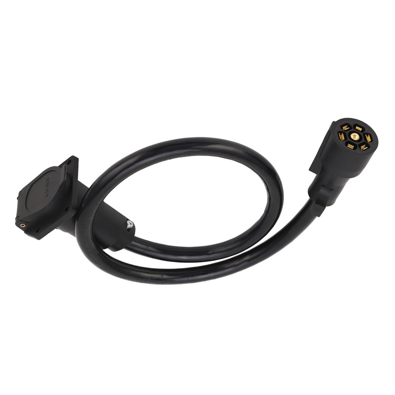 Trailer Extension Cord 7 Way 3ft Double Prong Male Plug