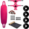 Moose Longboard Complete 9" x 36" Drop Through Stained Pink
