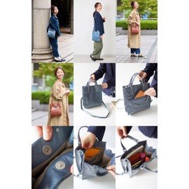 Dakota DA-1034631 Women's Tote Bag, 2-Way Genuine Leather, Small, Sky