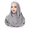 RONGXG Women Printed Keffiyeh Arab Muslim Hijab Islamic Long Scarf
