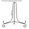 Iron Display Stand,1 Pcs Black Iron Plate Display Photo Holder