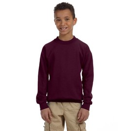 Gildan Activewear 50/50 Youth Crewneck Sweatshirt, L, Maroon