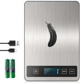 Digital Kitchen Scale Electronic Tare Function 1g/0.1oz Easy Clean