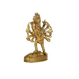 GURU JEE™ Brass Statues Hindu Goddesses Maa Kali Standing Pooja Mandir Gifts for Home