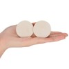 StonyLab Solid Rubber Stoppers, 5-Pack 8# White Tapered Lab Seal