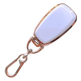 WKIOERAD for Subaru Key fob Cover with Keychain,White Soft TPU Protection Key Case Shell,4 Buttons for Forester Outback BRZ Legacy Ascent CrossTrek WRX Impreza STI Smart Remote Key (For Subaru A)