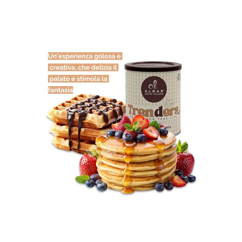 Preparato Almar per Pancake e Waffle Senza Allergeni, Uovo, Glutine