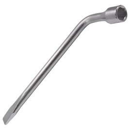 Utoolmart Car Spare Tire Lug Wrench for Jack - L Type Hexagon 19mm Slotted End Socket Repair Tool 1pcs