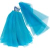 BJDBUS Blue Clothes Trailing Wedding Dress with Veil for 11.5