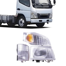 Fuleweke Headlight Assembly Corner Indicator Lamp Compatible with Mitsubishi Canter FUSO FE180 FE145 FE140 2005-2011 Truck Parking Light Lamp Right Passenger Replace MK353647 MK353648