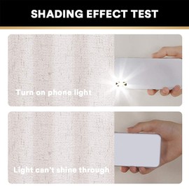 PrinceDeco Primitive Textured Linen 100% Blackout Curtains for Bedroom/Living Room Energy Saving Window Treatment Curtain Drapes, Burlap Fabric with White Liner (2 Panels, 52 x 84 Inch, Ivory)