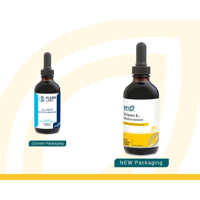 SFI Health Klaire Labs Vitamin B12 Liquid - Methylcobalamin B12