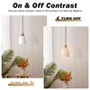 Magiroz Mid Century Modern Pendant Light Fixture Minimalist White Ceramic