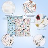 SANFERGE 2pcs Travel Waterproof Laundry Bag, Cloth Diaper Wet Dry