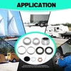 2 Sets 25580 14125A Trailer Bearing Kits, Grease Seals, Spindle