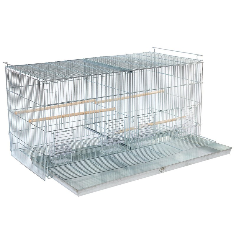 Mcage Large Galvanize Stackable Bird Finch Canary Breeder Breeding Cage
