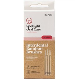 Spotlight Oral Care 8 Interdental Bamboo Brushes - 0.5mm - Pack of 1
