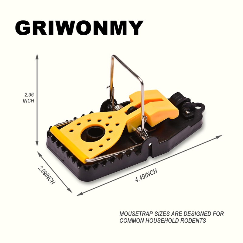6 Pack Mouse Traps, Updated Model Mice Trap Indoor, Reusable