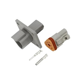 Panel Flange Mount Male & Female Connector Sets for Deutsch DT Series (3 Pin Set)
