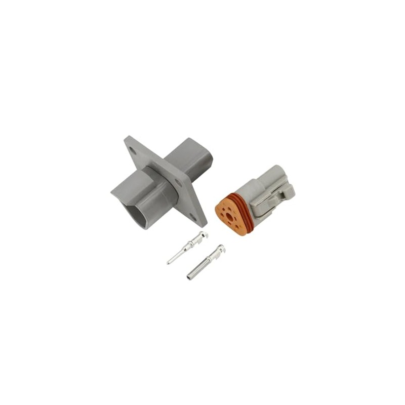 Panel Flange Mount Male & Female Connector Sets for Deutsch
