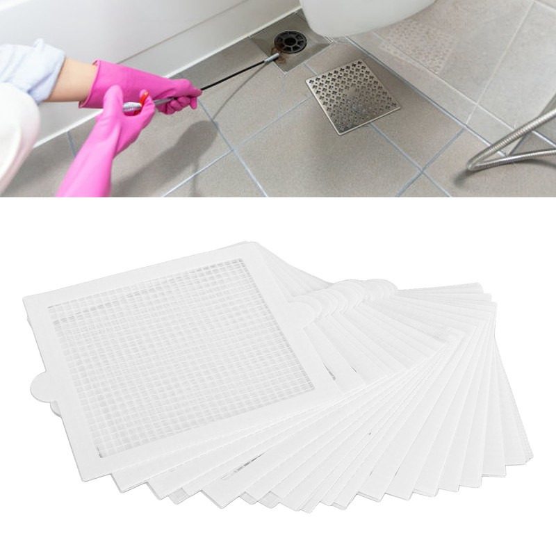 50pcs Disposable Drain Hair Catcher Prevent Clogging Waterproof Shower Drain