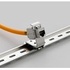 FGB 10Gbps 1xCAT 7 Keystone Jack Module with 1x1-Port DIN