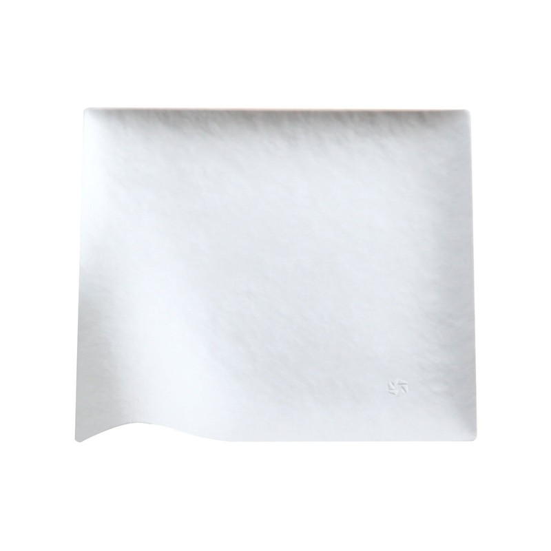WASARA Disposable Paper Plates, Square Plates, Medium, 6 Sheets (Package)