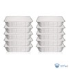 Pack of 10, Extra Deep Rectangular Disposable Aluminum Container Pans