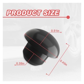 ZIMISI Floor Bottle Jack Oil Filler Plug, 8mm Rubber Hydraulic Filler Bung, Flat-Head Bottle Jack Accessories for Hydraulic Top Pressure Rod, Horizontal Jacks, Oil Reservoir Hole (12PCS)