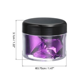 PATIKIL Gold Foil Flakes for Resin, 10Bottles/10Gram Gold Leaf Flakes Metallic Gold Foil Flakes with Tweezers for Nail Design Craft Painting Jewelry Making, Dark Purple