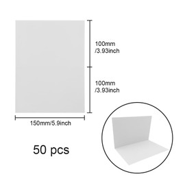 WYAN Pack of 50 Blank Paper Cards, Cards, Blank Folding Cards, Memory Word Cards, Message Card, for Greetings, Wedding Invitations (Beige)