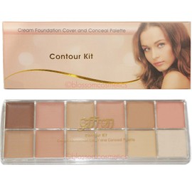 Saffron Contour Kit - Cream Foundation Cover and Conceal Palette