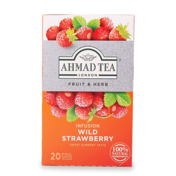 Ahmad Tea, Wild Strawberry, 20-Count (Pack of 6)