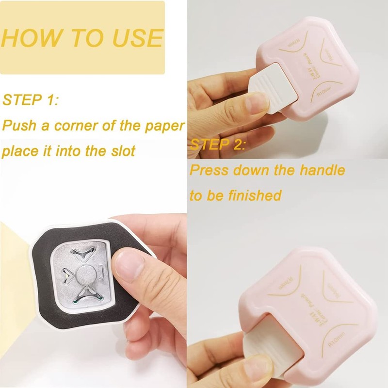 Povxlum 3 Pieces Corner Punch Corner Cutter Pattern Corner Punch