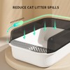 Cat Litter Box – Large Tidy Open Box with Scoop,