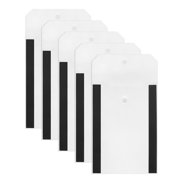 PATIKIL Clear Document Holder, 5 Pcs Clear Document Folders Magnetic