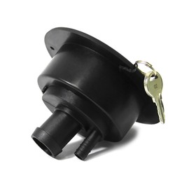 SEAFLO Lockable Gravity RV Water Inlet – UV Stabilized, 1/2" Air Vent, Built-in Check Valve, Freshwater Fill Port with Lock & Keys for Camper, Trailer, Marine – 4-Year Warranty