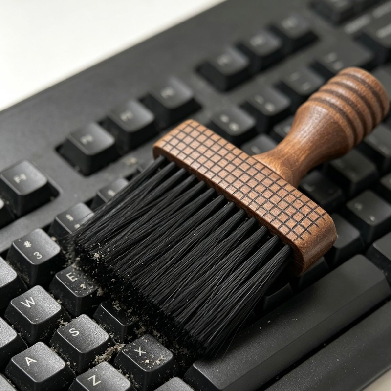 Stiff Bristle Wooden Handle Cleaning Brush