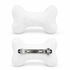 2PC Bone Clips for Hair or Shoes DIY White Plush