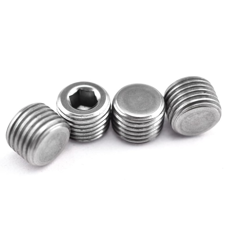 Internal Hex Countersunk Male Thread Pipe Plug Connector，ZESE 4PCS 3/8"NPT
